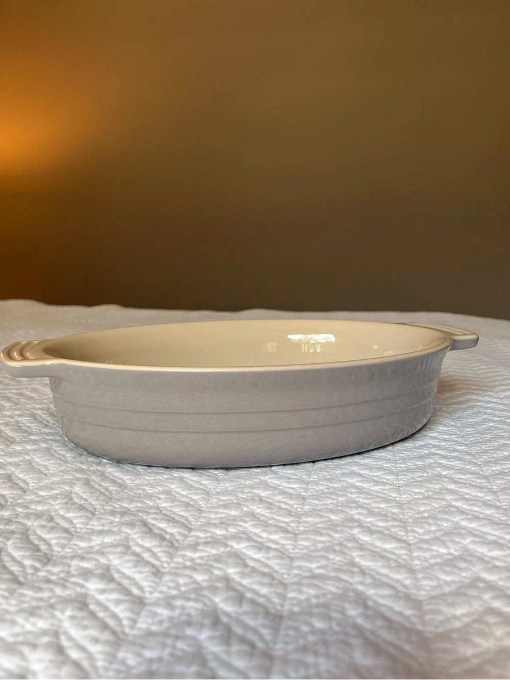 Le Creuset Stoneware Oval Dish Pan Mist Grey 27 cm